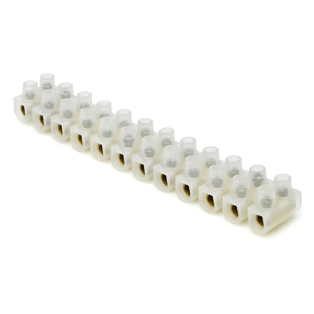 Terminal Block 60 Amp 12-Way Connector Strip - 60A12W Ronbar