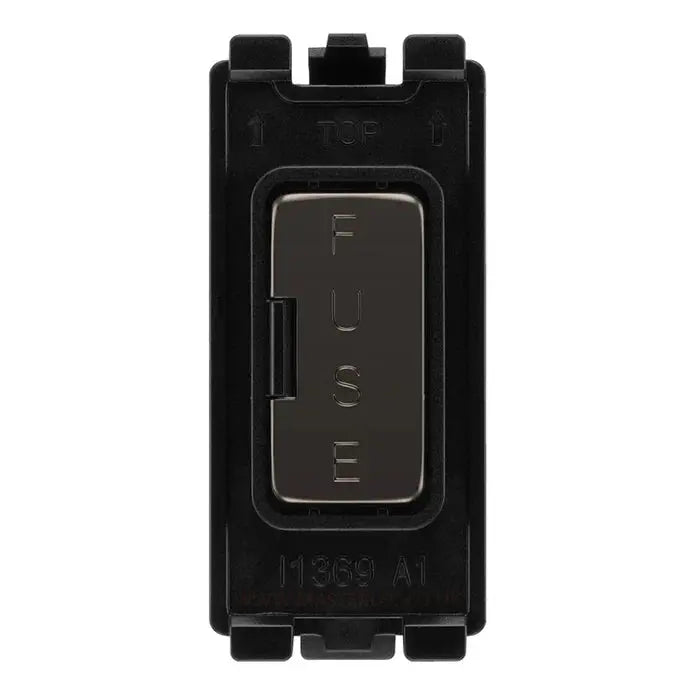 BG RBNFUSE Black Nickel Grid Fuse Holder Module BG Nexus