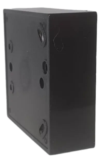 1 Gang Single Black Curved Edge Surface Pattress Back Box 32mm Deep ESR