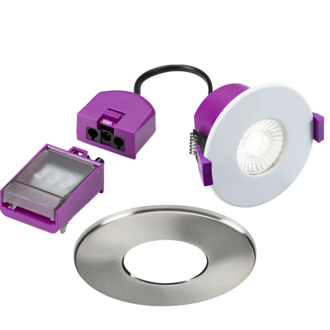 Knightsbridge Spektro LED Evo Fire Rated IP65 CCT Downlight Dimmable Recessed Spotlight SPEKEVF ML Knightsbridge