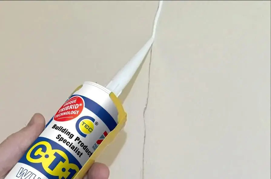 CT1 Adhesive & Sealant TRIBRID Multi-Purpose Sealant & Adhesive - Bathroom, Shower & Window Sealant - Odourless - Anti Mould Waterproofing Sealant Adhesive - Vibration Resistant & Flexible - 290ml CT1