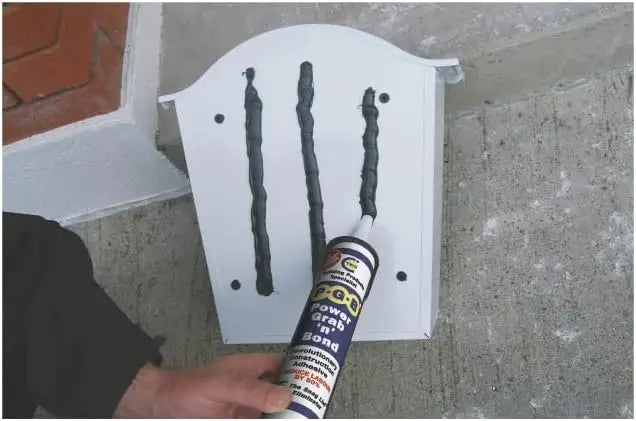 PGB Power Grab n Bond TRIBRID Technology Contact Adhesive - Strong Construction Bonding Adhesive - Glass Glue, Mirror Adhesive & Tile Adhesive Cartridge Black - 290ml CT1