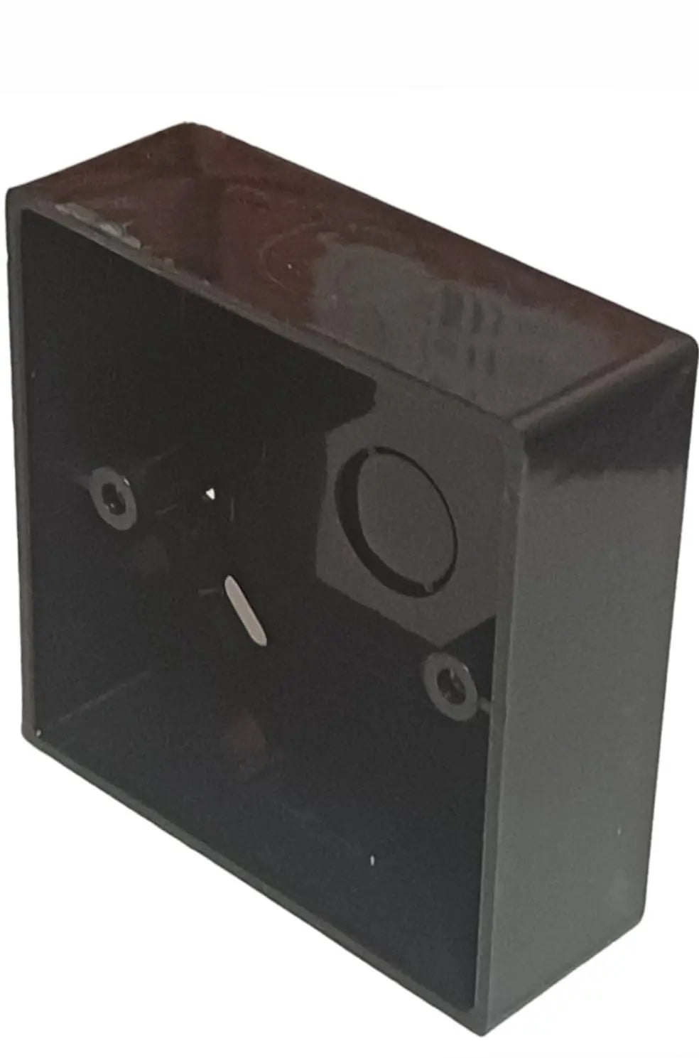 1 Gang Single Black Curved Edge Surface Pattress Back Box 32mm Deep ESR