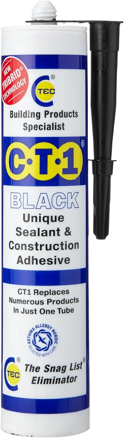CT1 Adhesive & Sealant TRIBRID Multi-Purpose Sealant & Adhesive - Bathroom, Shower & Window Sealant - Odourless - Anti Mould Waterproofing Sealant Adhesive - Vibration Resistant & Flexible - 290ml CT1