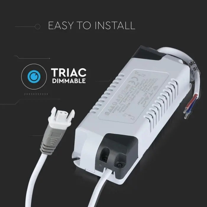 V-TAC Dimmable LED Driver for Mini Panel Lights – 6W, 9–12W, 18W, 22–24W Options V-TAC
