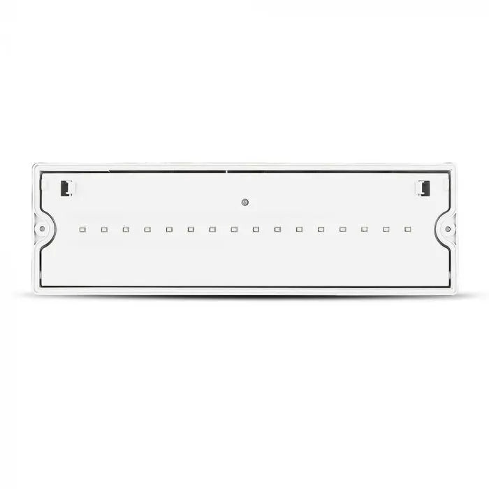 V-TAC 3W LED Emergency Bulkhead Light 6400K IP65 with Legend Kit V-TAC