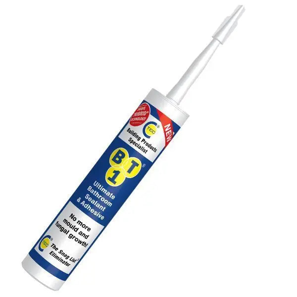 BT1 Ultimate Bathroom Adhesive & Sealant 290ml White CT1