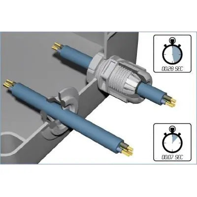 25mm Round Grey Cable Grommet 10101862 WISKA CLIXX25 Wiska