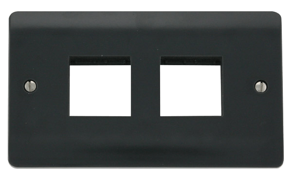 Click MiniGrid 2 Gang Plate 2 x 2 Aperture – CMA404AG
