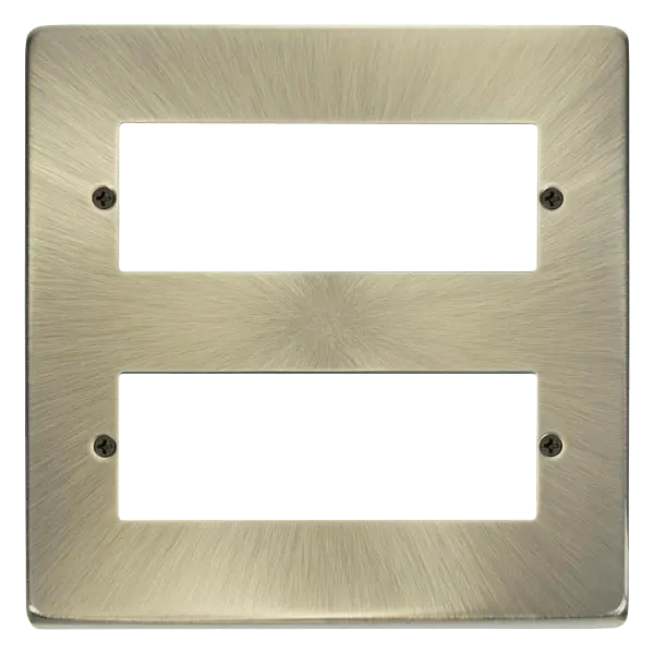 Click Deco Antique Brass 12 Minigrid Module Plate - Ant. Brass – VPAB512