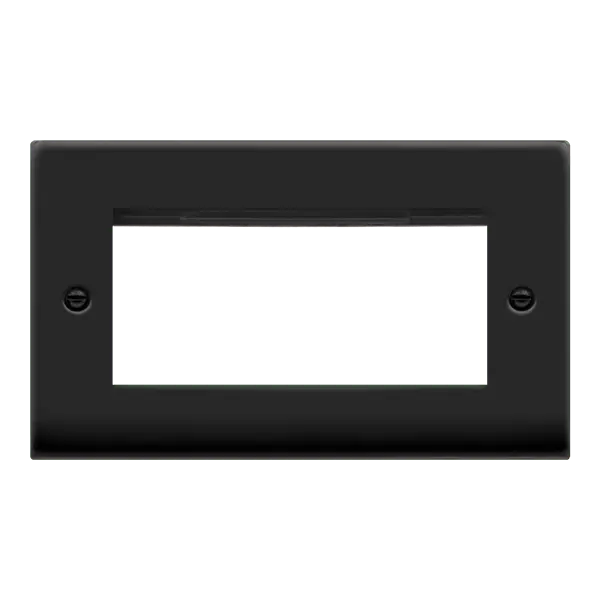 Click Deco Matt Black VPMB 2GANG PLATE FOR DATA MODULES – VPMB312