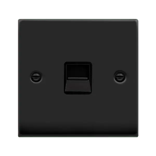 Click Deco Matt Black VP MATT BLACK TEL. SKT BK with Black Insert – VPMB120BK