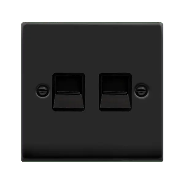 Click Deco Matt Black VP MATT BLACK TWIN TEL.BK with Black Insert – VPMB126BK