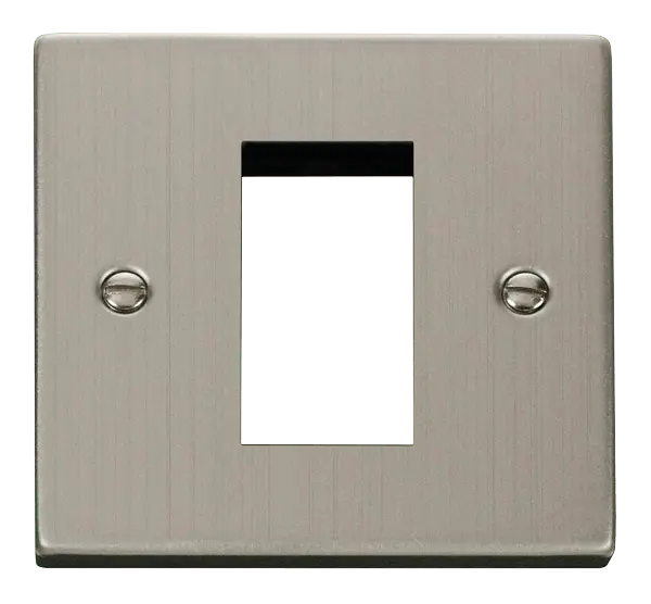 Click Deco Stainless Steel Single Plate (Single Media Module Aperture) – VPSS310