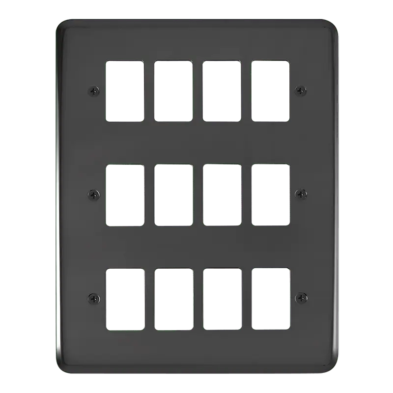 Click GridPro 12 Gang GridPro Frontplate - Black Nickel – DPBN20512
