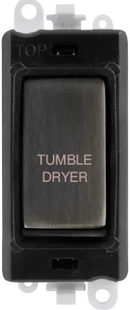 Click GridPro 20AX Double Pole Switch Module - Black - Matt Bronze - Tumble Dryer – GM2018BKBZ-TD