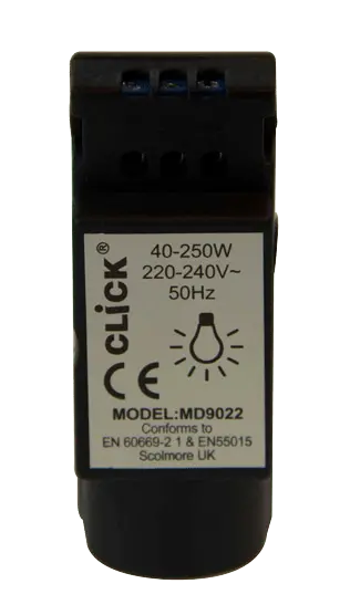 Click Scolmore Click MiniGrid 250W 2 Way Resistive/Inductive Dimmer Module – MD9022