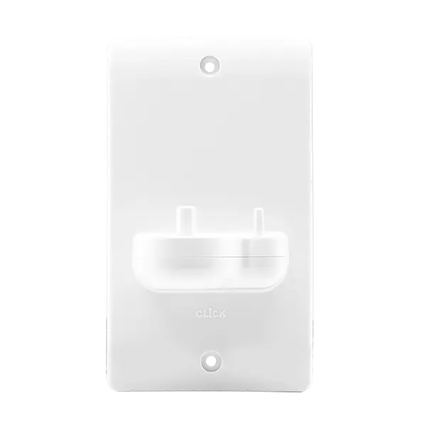 Click Mode CMA102 2 Gang Single In-Wall Oral-B Electric Toothbrush Charger with Holder Click Scolmore