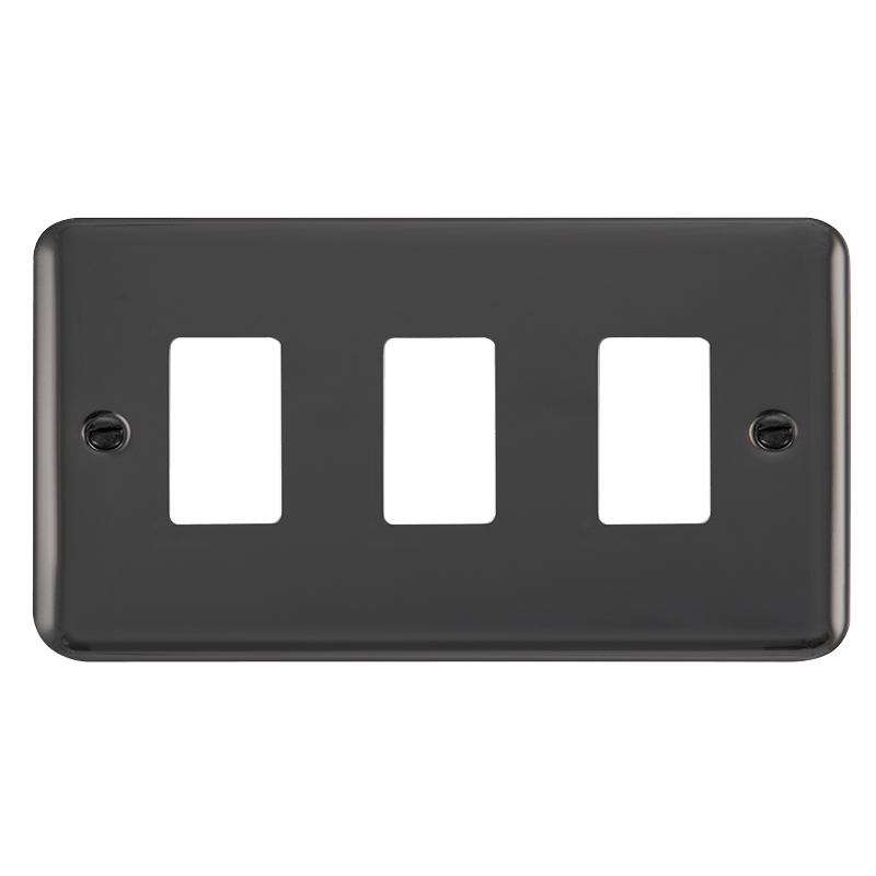 Click GridPro 3 Gang GridPro Frontplate - Black Nickel – DPBN20403