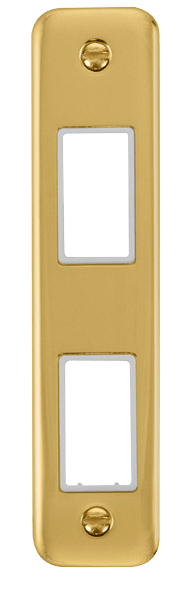 Click MiniGrid 2 Gang MiniGrid Unfurnished Architrave Plate - 2 Apertures – DPBR472WH