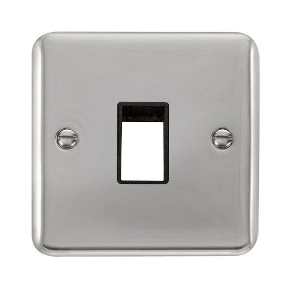 Click MiniGrid 1 Gang MiniGrid Unfurnished Plate - 1 Aperture – DPCH401BK
