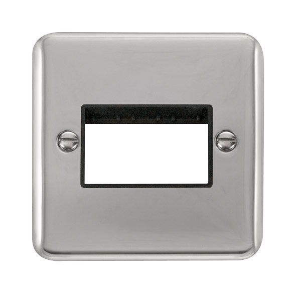 Click MiniGrid 1 Gang MiniGrid Unfurnished Plate - 3 Apertures – DPCH403BK