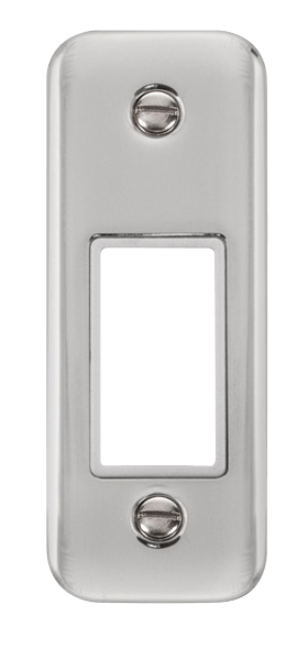 Click MiniGrid 1 Gang MiniGrid Unfurnished Architrave Plate - 1 Aperture – DPCH471WH