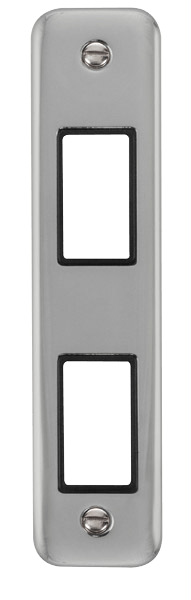 Click MiniGrid 2 Gang MiniGrid Unfurnished Architrave Plate - 2 Apertures – DPCH472BK