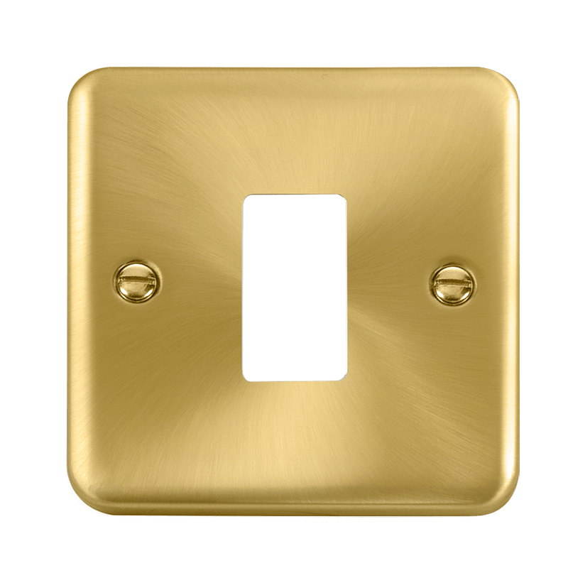 Click GridPro 1 Gang GridPro Frontplate - Satin Brass – DPSB20401