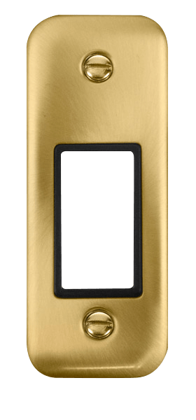 Click MiniGrid 1 Gang MiniGrid Unfurnished Architrave Plate - 1 Aperture – DPSB471BK