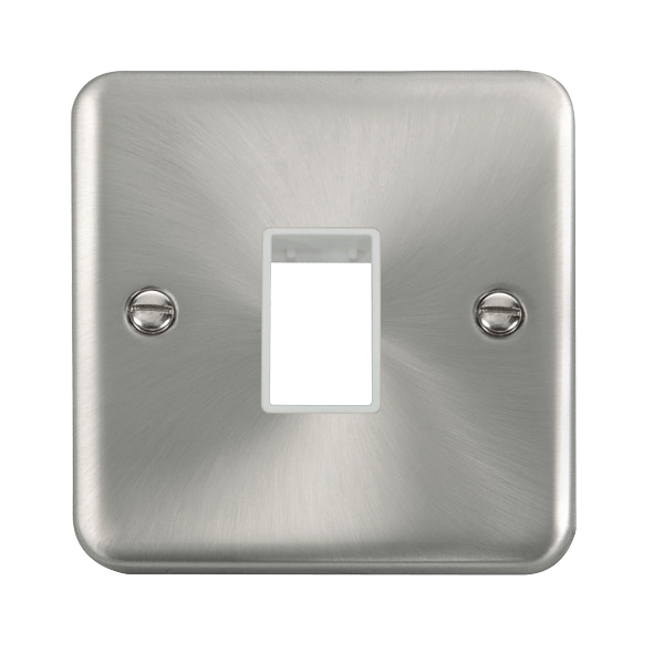 Click MiniGrid 1 Gang MiniGrid Unfurnished Plate - 1 Aperture – DPSC401WH