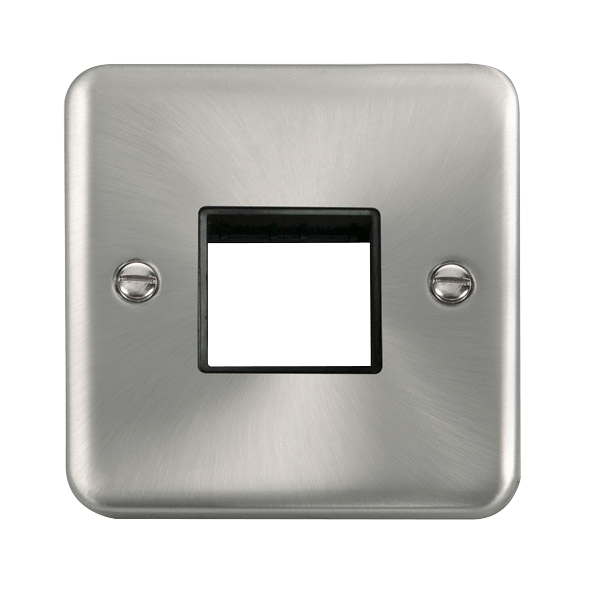 Click MiniGrid 1 Gang MiniGrid Unfurnished Plate - 2 Apertures – DPSC402BK