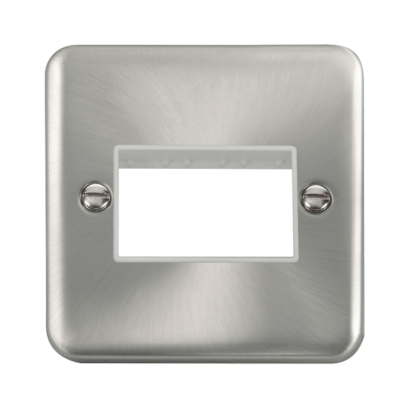 Click MiniGrid 1 Gang MiniGrid Unfurnished Plate - 3 Apertures – DPSC403WH