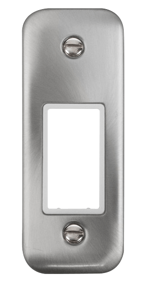 Click MiniGrid 1 Gang MiniGrid Unfurnished Architrave Plate - 1 Aperture – DPSC471WH