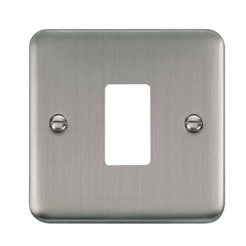 Click GridPro 1 Gang GridPro Frontplate - Stainless Steel – DPSS20401