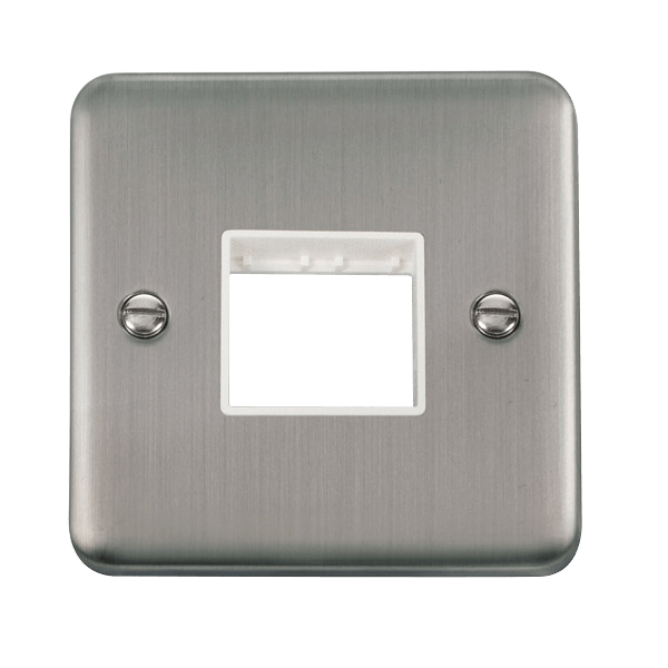 Click MiniGrid 1 Gang MiniGrid Unfurnished Plate - 2 Apertures – DPSS402WH