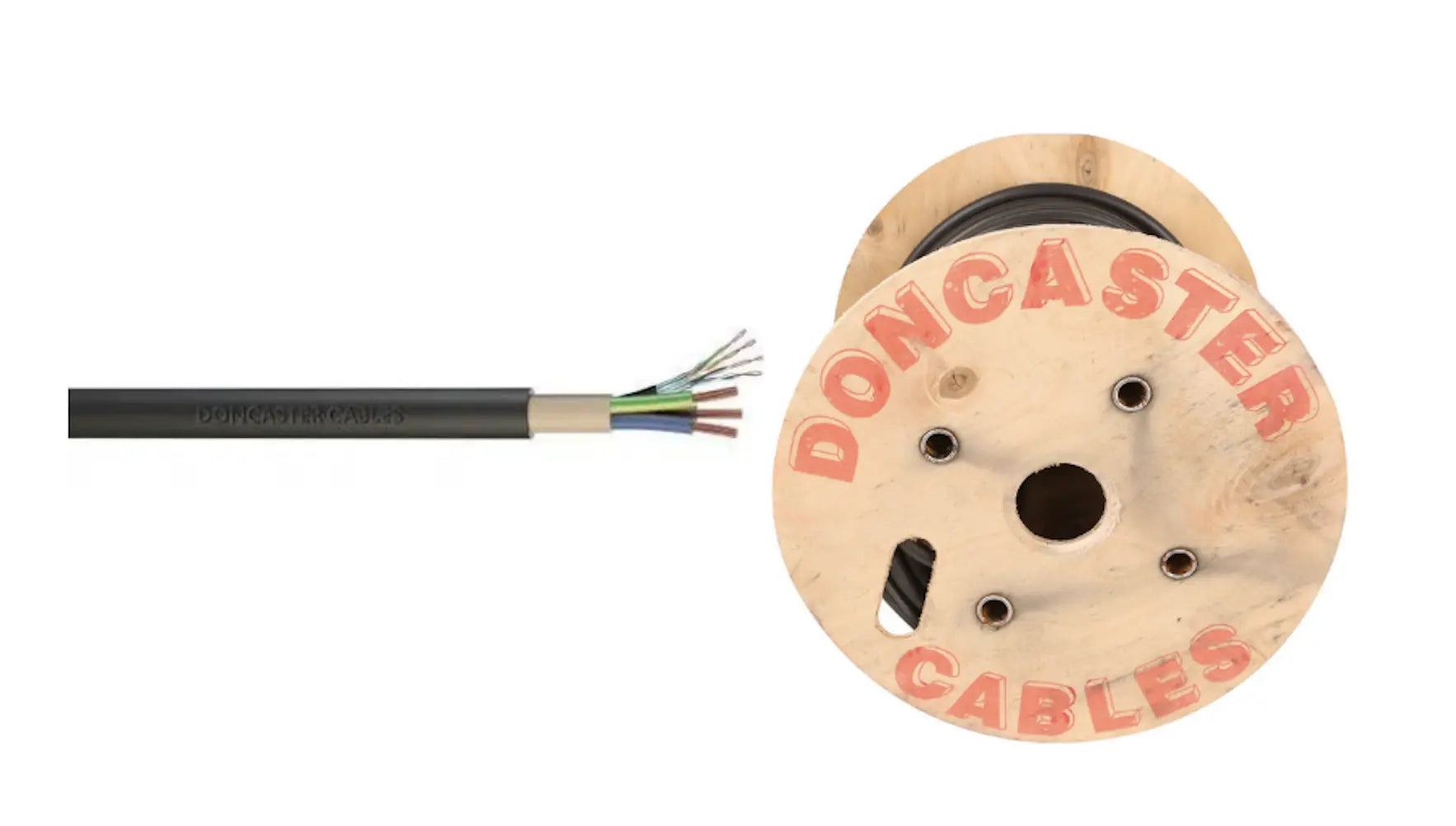 6mm Black EV Cable, 3 Core + CAT 5 -Per Metre ACAS ELECTRICAL