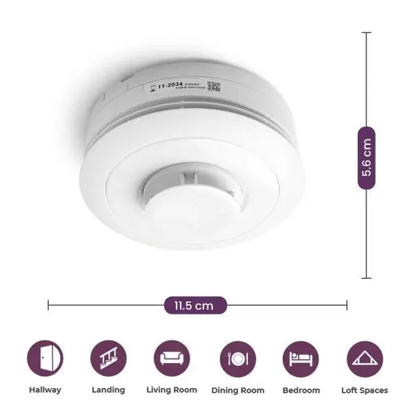 Ei660IRF Multi-Sensor Battery RadioLINK+ Smoke and Heat Alarm Aico