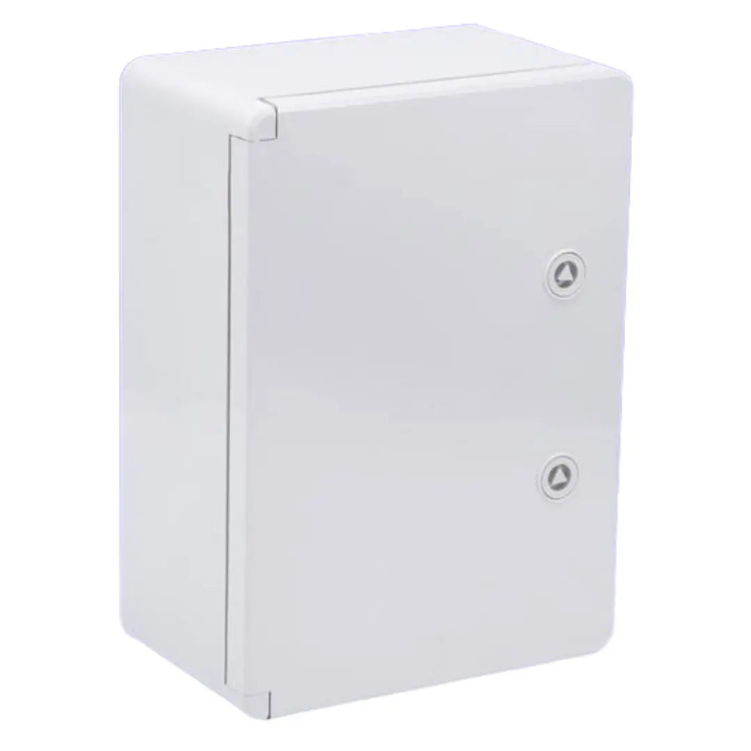 Wiska ABS Enclosure IP65 400mm x 300mm x 220mm c/w Key - Light Grey Wiska