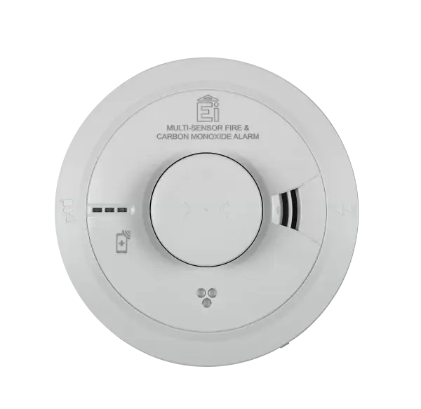 Ei3030 Multi-Sensor Smoke, Heat and Carbon Monoxide Alarm Interlinked With Battery Backup Aico