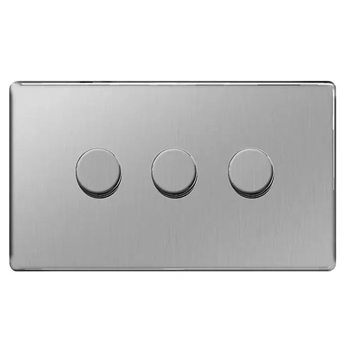 BG Nexus Screwless Flat Plate Brushed Steel Switches and Sockets Grey Inserts Full Range BG Nexus