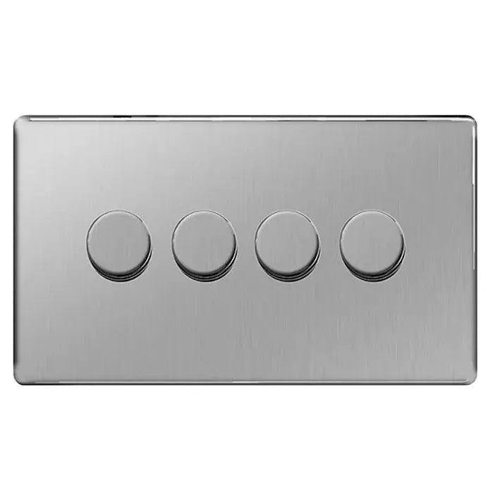 BG Nexus Screwless Flat Plate Brushed Steel Switches and Sockets Grey Inserts Full Range BG Nexus