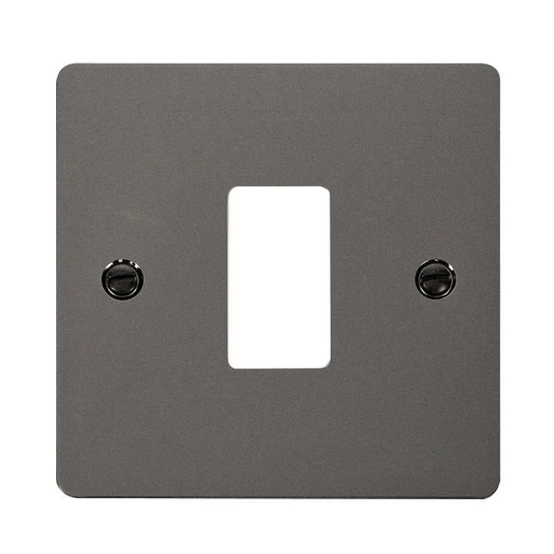 Click GridPro 1 Gang GridPro Frontplate - Black Nickel – FPBN20401