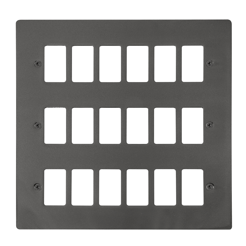 Click GridPro 18 Gang GridPro Frontplate - Black Nickel – FPBN20518