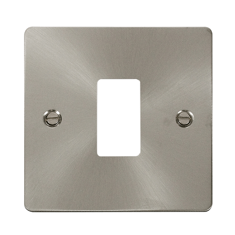 Click GridPro 1 Gang GridPro Frontplate - Brushed Stainless – FPBS20401