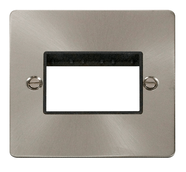 Click MiniGrid 1 Gang Plate Triple Switch Aperture - Black – FPBS403BK