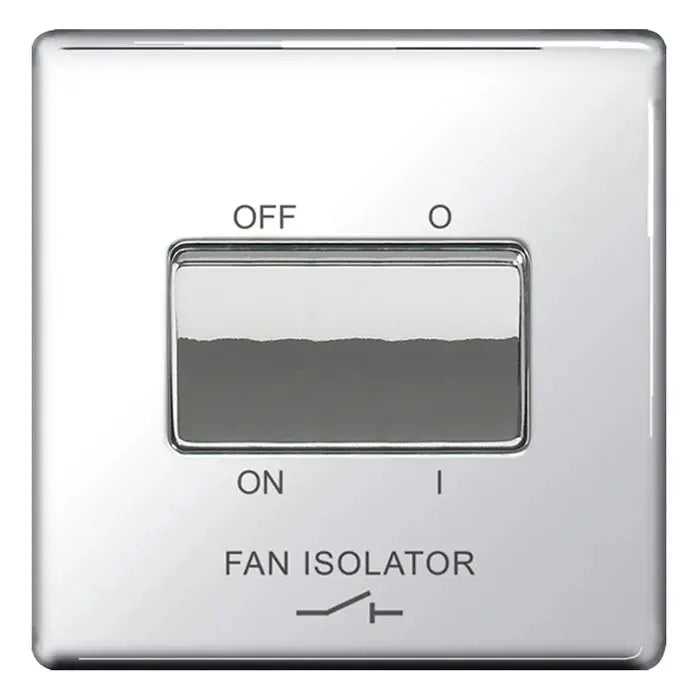 BG Nexus Screwless Flat Plate Polished Chrome Switches and Sockets Grey Inserts Full Range BG Nexus