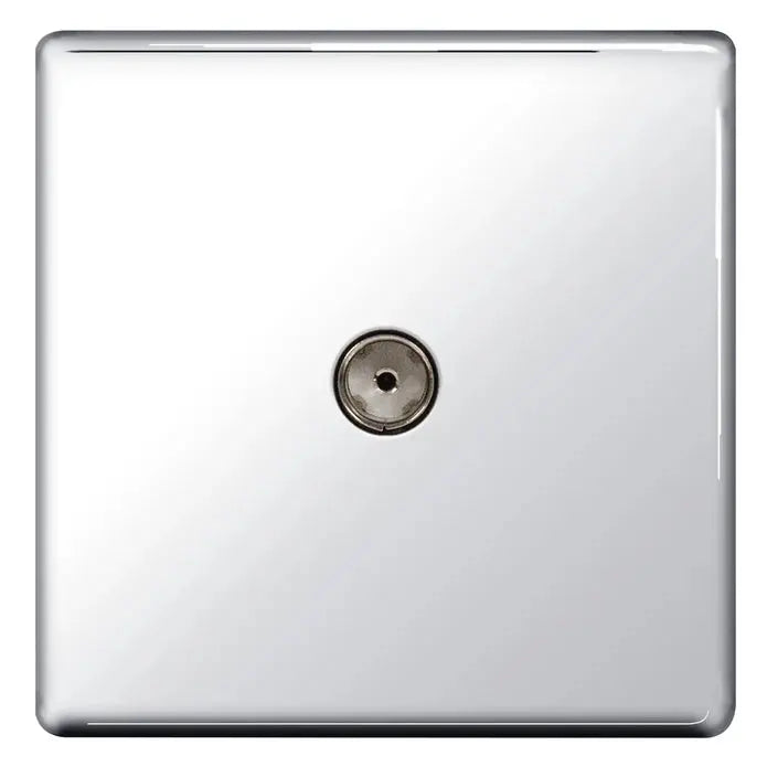 BG Nexus Screwless Flat Plate Polished Chrome Switches and Sockets White Inserts Full Range BG Nexus