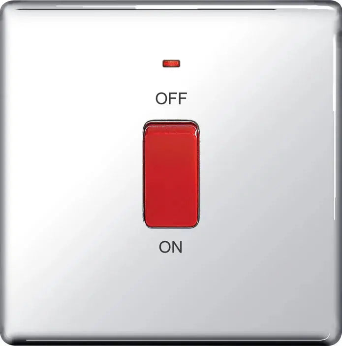 BG Nexus Screwless Flat Plate Polished Chrome Switches and Sockets Grey Inserts Full Range BG Nexus