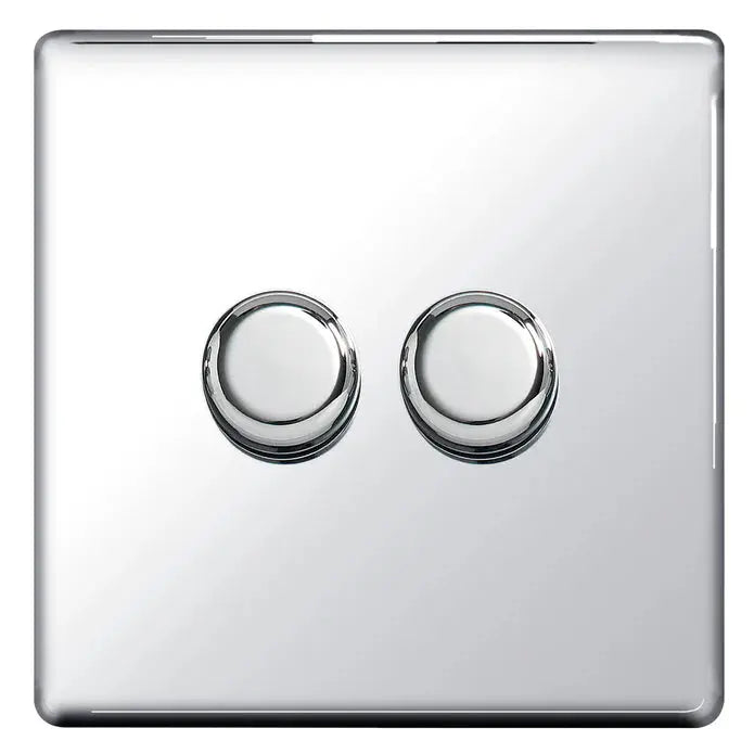BG Nexus Screwless Flat Plate Polished Chrome Switches and Sockets White Inserts Full Range BG Nexus